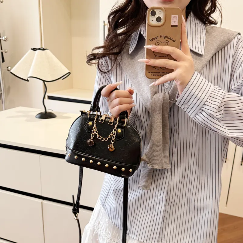 Yalu PU Shoulder Bag, Crossbody Bag, Handbag Women's Black/Red/Gold/Silver-6
