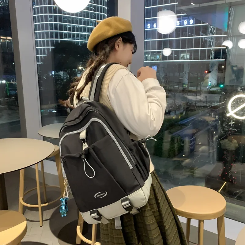 Yalu Nylon Backpack Unisex Multicolor-6