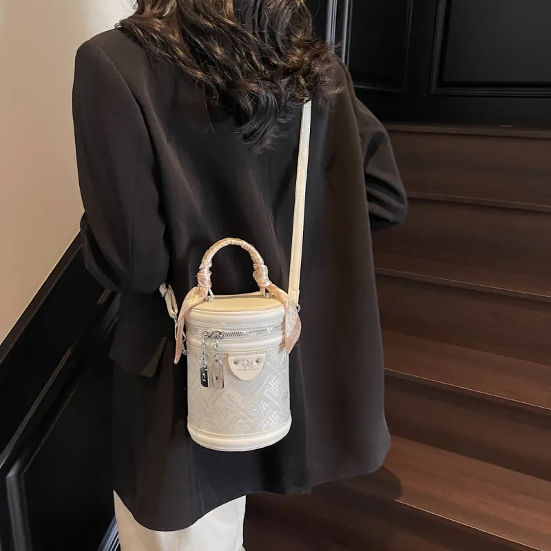 Yalu PU Handbag, Shoulder Bag, Crossbody Bag Women's Black/Purple/Ecru-9