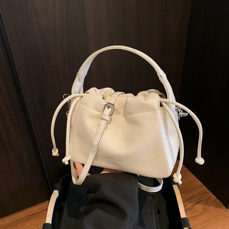 Yalu PU Handbag Regular Women's Black/Yellow/Pink/Light Blue/Ecru-34