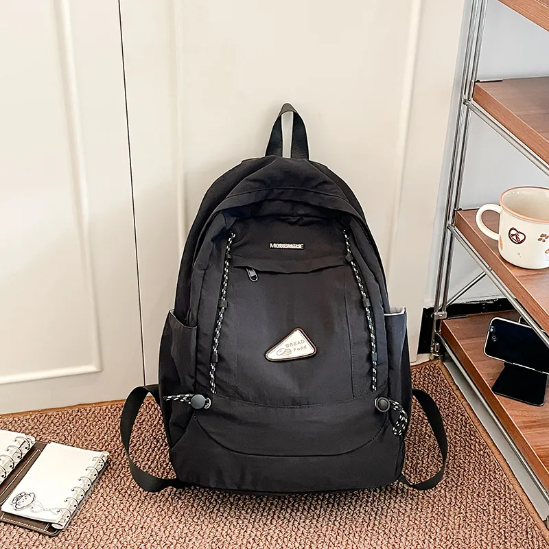 Yalu Nylon Backpack Regular Unisex White Brown/White Green/Gray/Black-27