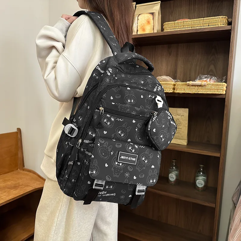 Yalu Nylon Backpack Unisex Multicolor-2