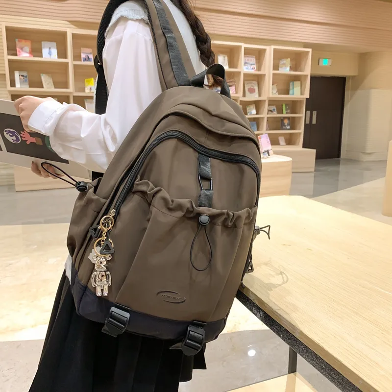 Yalu Nylon Backpack Unisex Multicolor-34