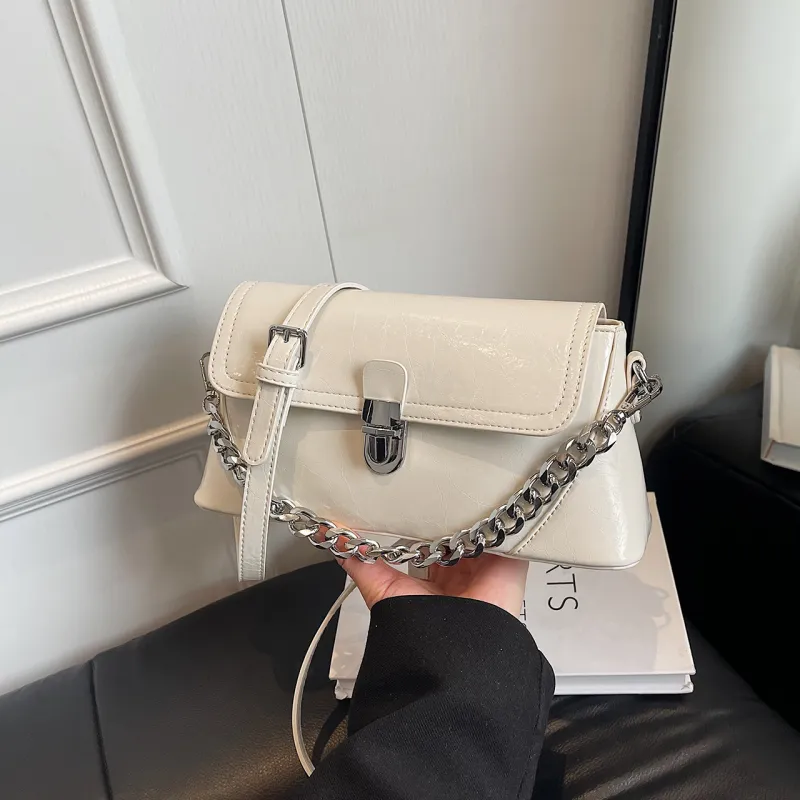 Yalu PU Handbag Women's Silver/Ecru/Khaki/Green/Black-10