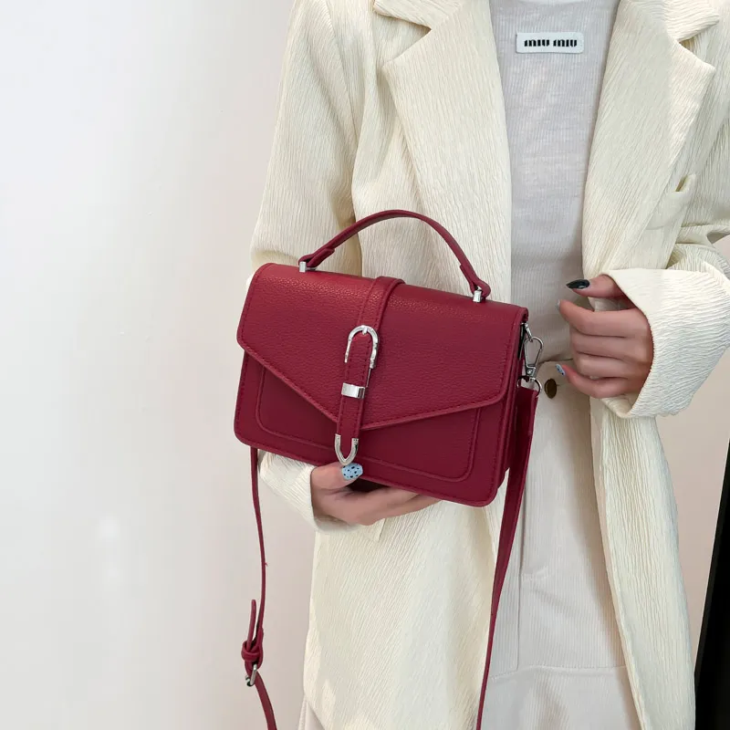 Yalu PU Handbag, Shoulder Bag, Crossbody Bag Regular Women's Black/White/Brown/Red/Khaki-25