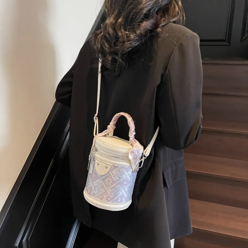 Yalu PU Handbag, Shoulder Bag, Crossbody Bag Women's Black/Purple/Ecru-7