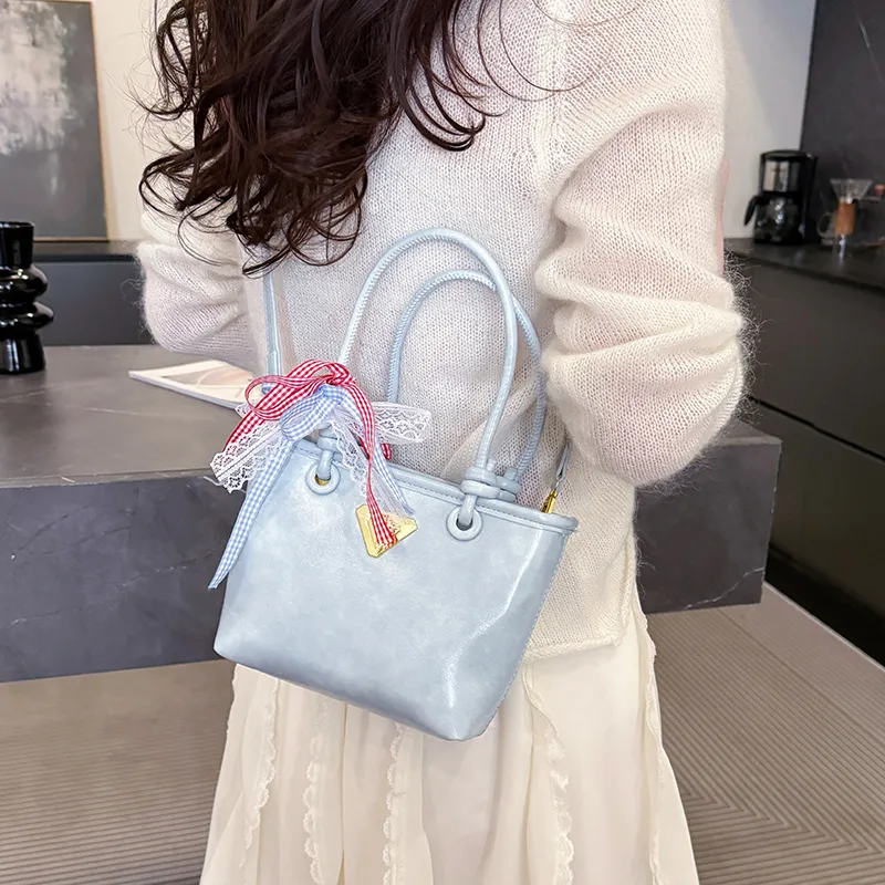 Yalu PU One Shoulder Handbag Women's Black/Blue/Ecru/Pink-11