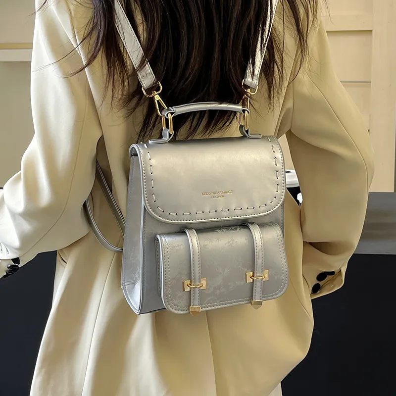 Yalu PU One Shoulder Crossbody Backpack Women's Multicolor-20
