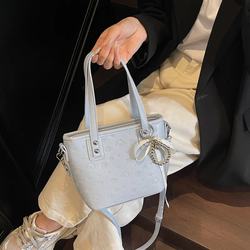Yalu PU One Shoulder Handbag Women's Black/Pink/Blue/White-20