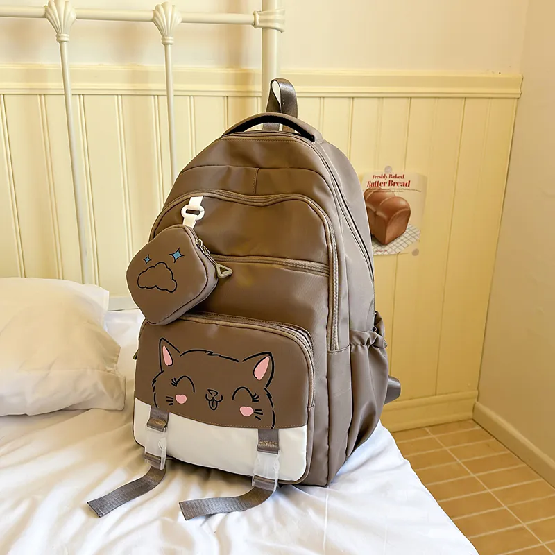 Yalu Nylon Backpack Unisex Multicolor-37