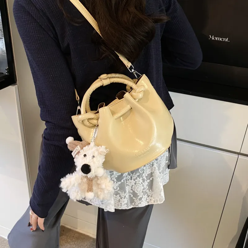 Yalu PU Bucket Bag, Handheld Shoulder Bag, Crossbody Bag, Handbag Regular Women's Multicolor-20