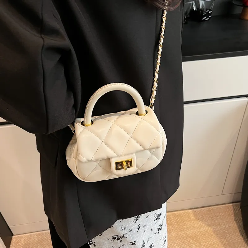 Yalu PU One Shoulder Handbag Women's Black/Blue/Ecru/Pink-20