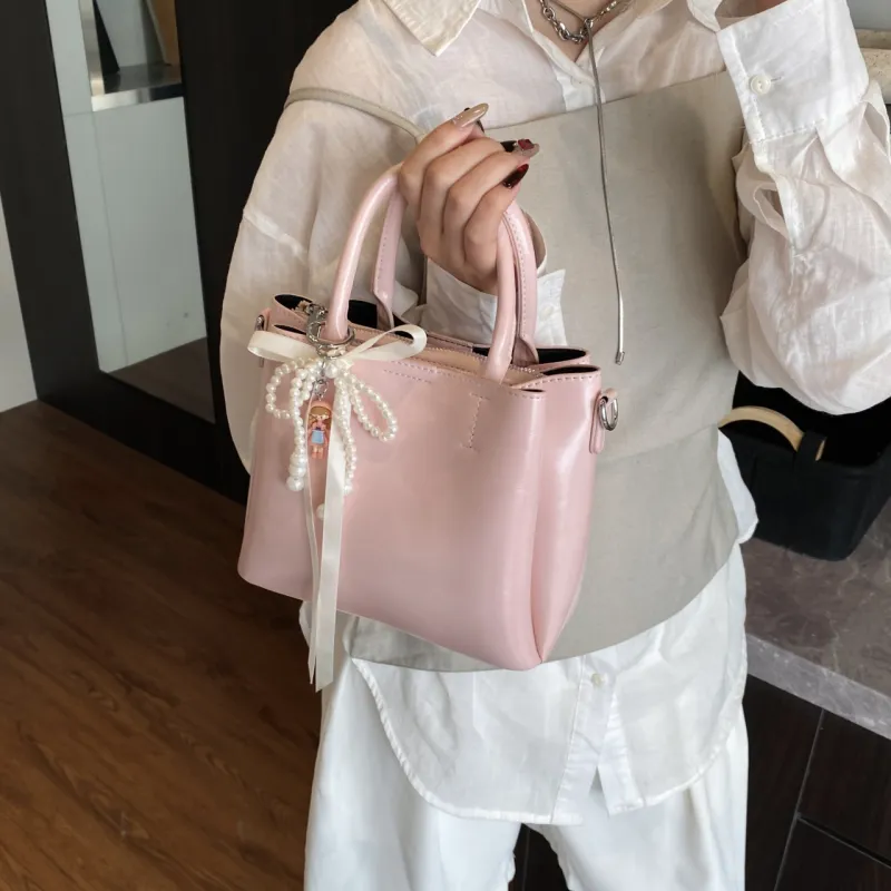 Yalu PU Shoulder Bag, Crossbody Bag, Handbag Women's Yellow/Black/Pink/Blue/White-19