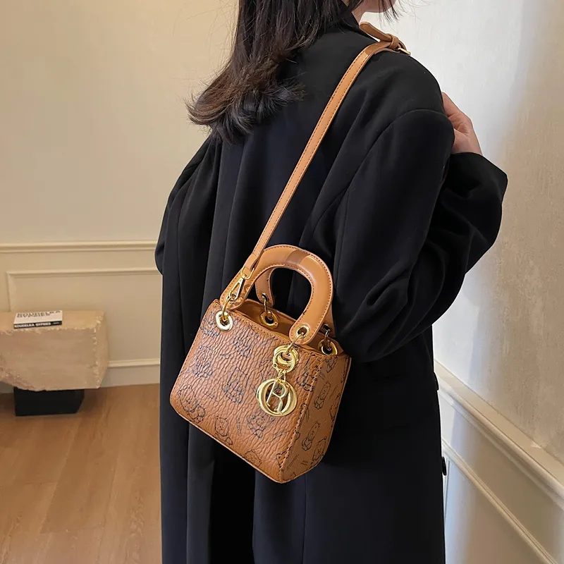 Yalu PU Handbag Regular Women's Black/Pink/Brown/Ecru-17