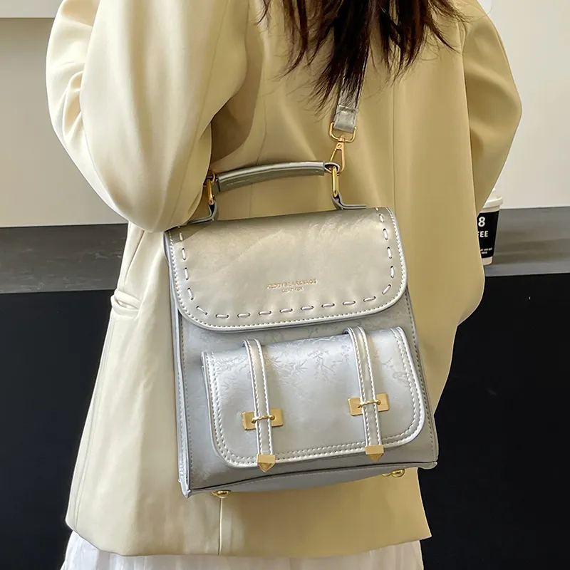 Yalu PU One Shoulder Crossbody Backpack Women's Multicolor-16