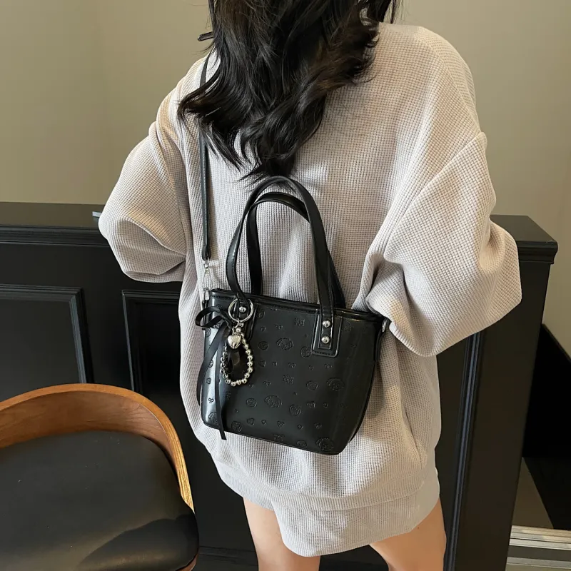 Yalu PU One Shoulder Handbag Women's Black/Pink/Blue/White-5