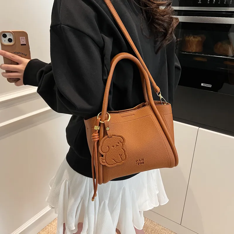 Yalu PU Shoulder Bag, Crossbody Bag, Handbag Women's White/Brown/Blue/Pink/Black-10