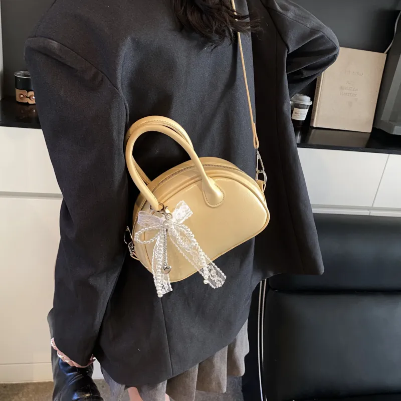 Yalu PU Shoulder Bag, Crossbody Bag, Handbag Regular Women's White/Yellow/Pink/Blue/Black-11