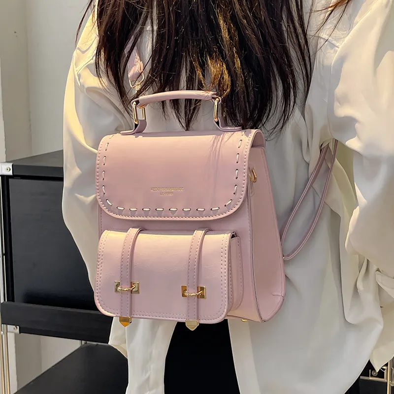 Yalu PU One Shoulder Crossbody Backpack Women's Multicolor-6