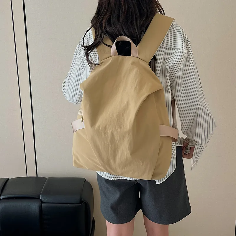 Yalu Nylon Fabric Backpack Unisex Multicolor-17