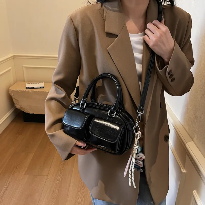 Yalu PU Handbag, Shoulder Bag, Crossbody Bag Regular Women's Pink/Coffee/Beige Gray/Ecru/Black-31