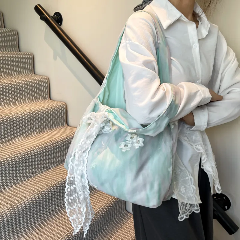 Yalu Chiffon Tote Bag, Shoulder Bag Women's Multicolor-4