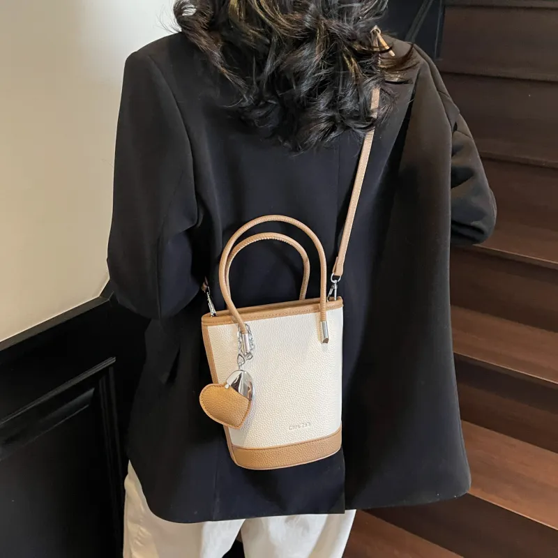 Yalu PU Bucket Bag, Shoulder Bag, Handbag Women's Multicolor-32