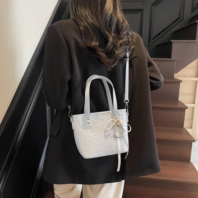 Yalu PU One Shoulder Handbag Women's Black/Pink/Blue/White-17