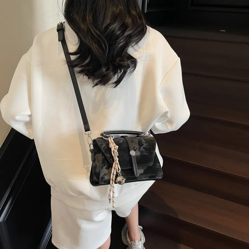 Yalu PU Shoulder Bag, Crossbody Bag, Handbag Women's Black/Pink/Ecru/Blue/Silver-5