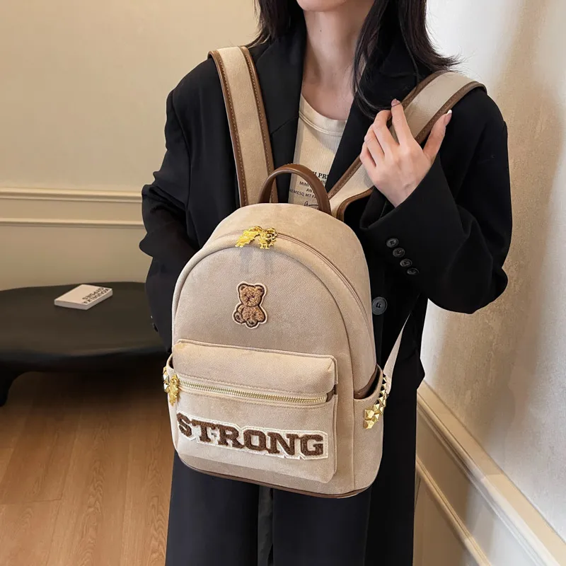 Yalu Canvas Backpack Women's Multicolor-1