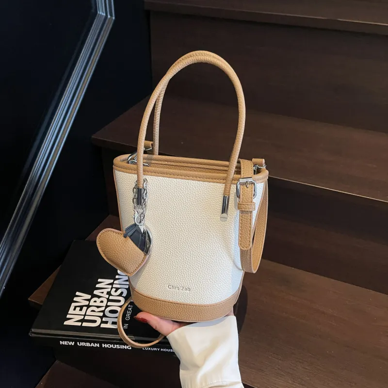 Yalu PU Bucket Bag, Shoulder Bag, Handbag Women's Multicolor-30