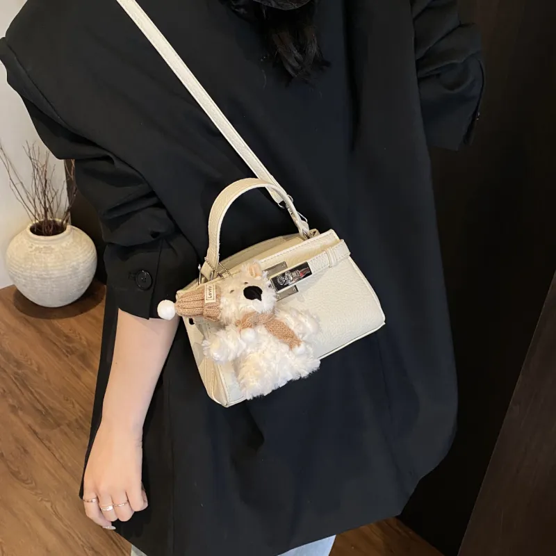 Yalu PU Handbag Regular Women's Black/Yellow/Blue/White-27