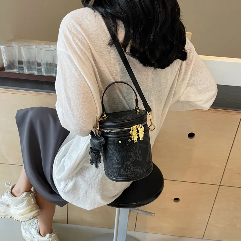 Yalu PU Shoulder Bag, Crossbody Bag, Handbag Women's Black/Ecru/Brown/Pink-3