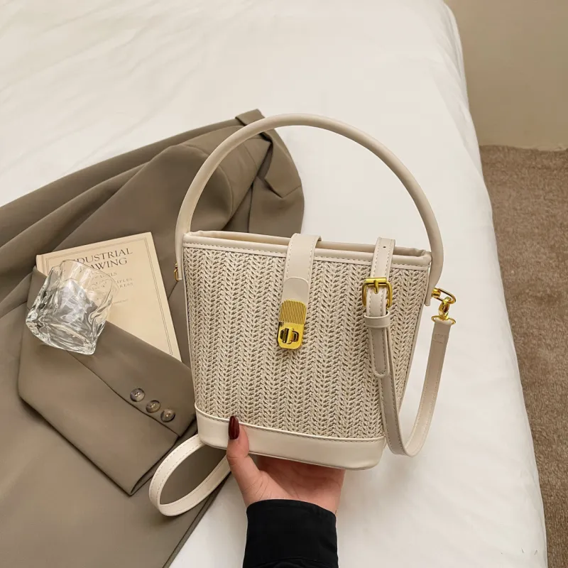 Yalu PU Handbag Women's Black/White/Khaki/Pink/Brown-9