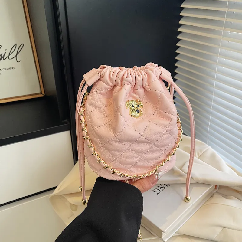 Yalu PU Shoulder Bag, Crossbody Bag, Handbag Women's White/Pink/Black-13