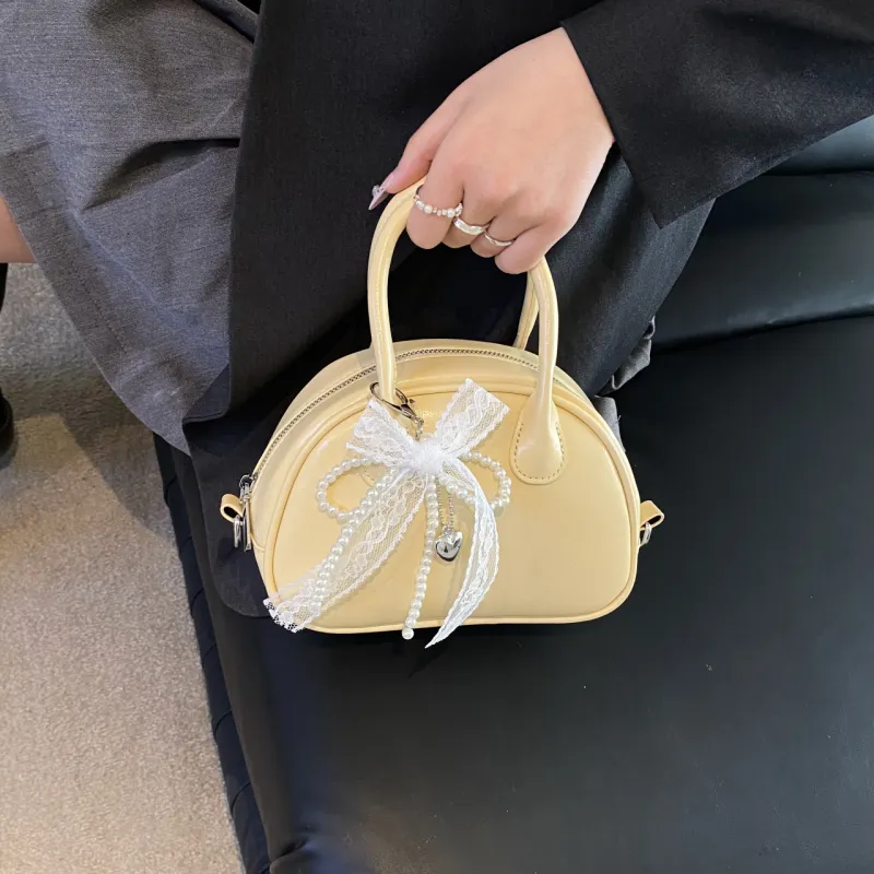 Yalu PU Shoulder Bag, Crossbody Bag, Handbag Regular Women's White/Yellow/Pink/Blue/Black-9