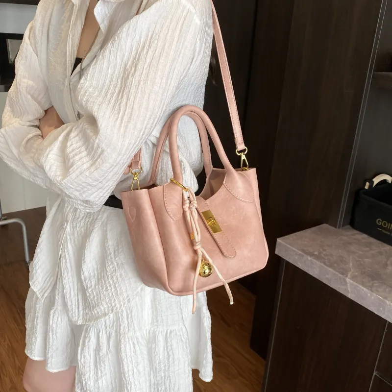 Yalu PU Shoulder Bag, Crossbody Bag, Handbag Regular Women's White/Pink/Black-11