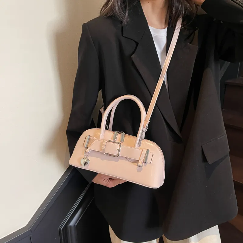 Yalu PU Shoulder Bag, Crossbody Bag, Handbag Women's Black/Ecru/Silver/Pink/Green/Blue-24