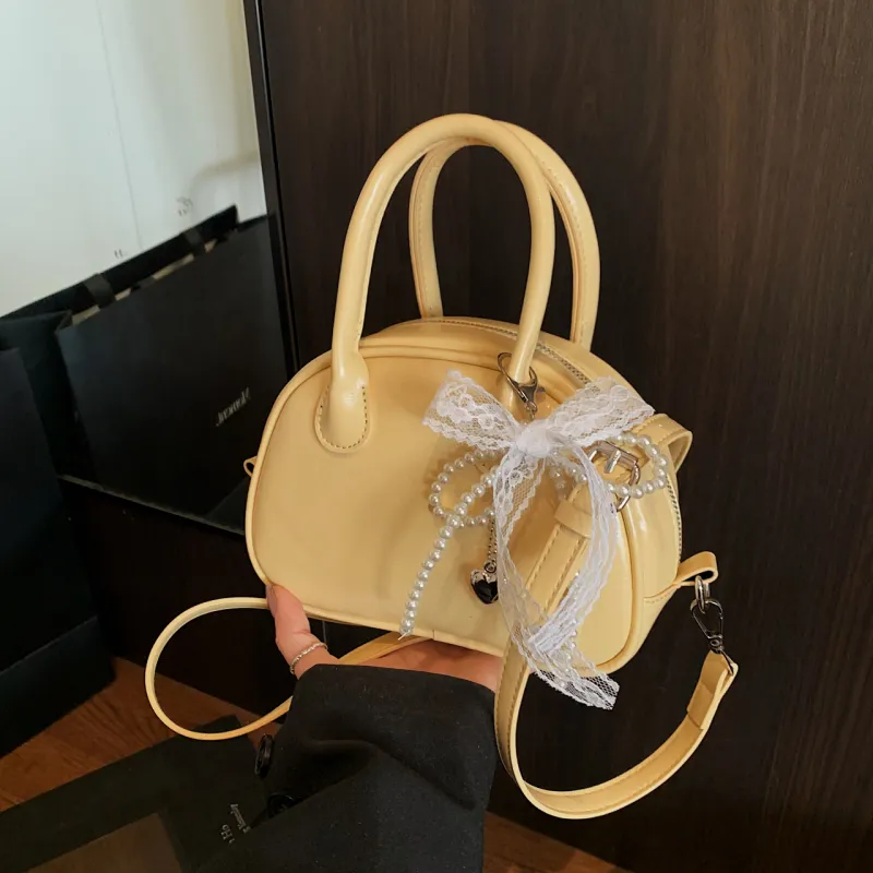 Yalu PU Shoulder Bag, Crossbody Bag, Handbag Regular Women's White/Yellow/Pink/Blue/Black-12
