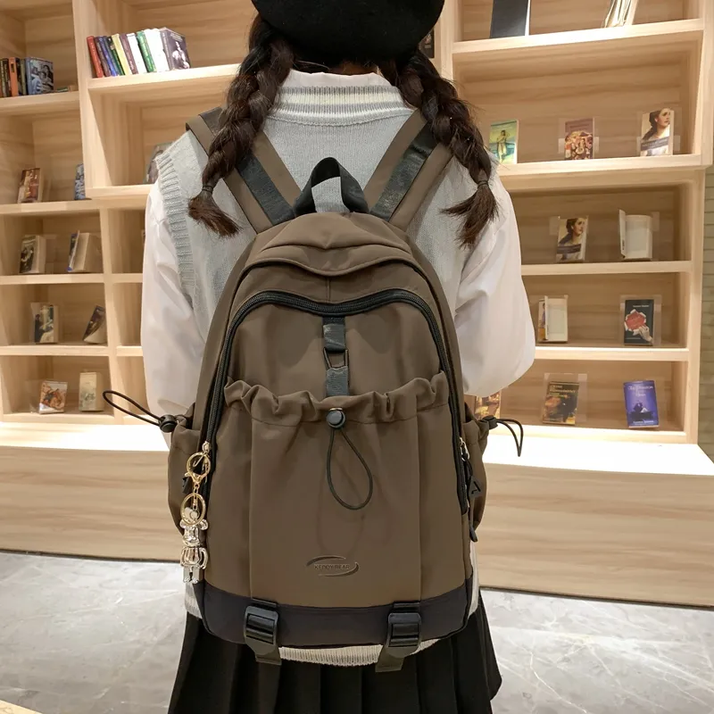 Yalu Nylon Backpack Unisex Multicolor-31