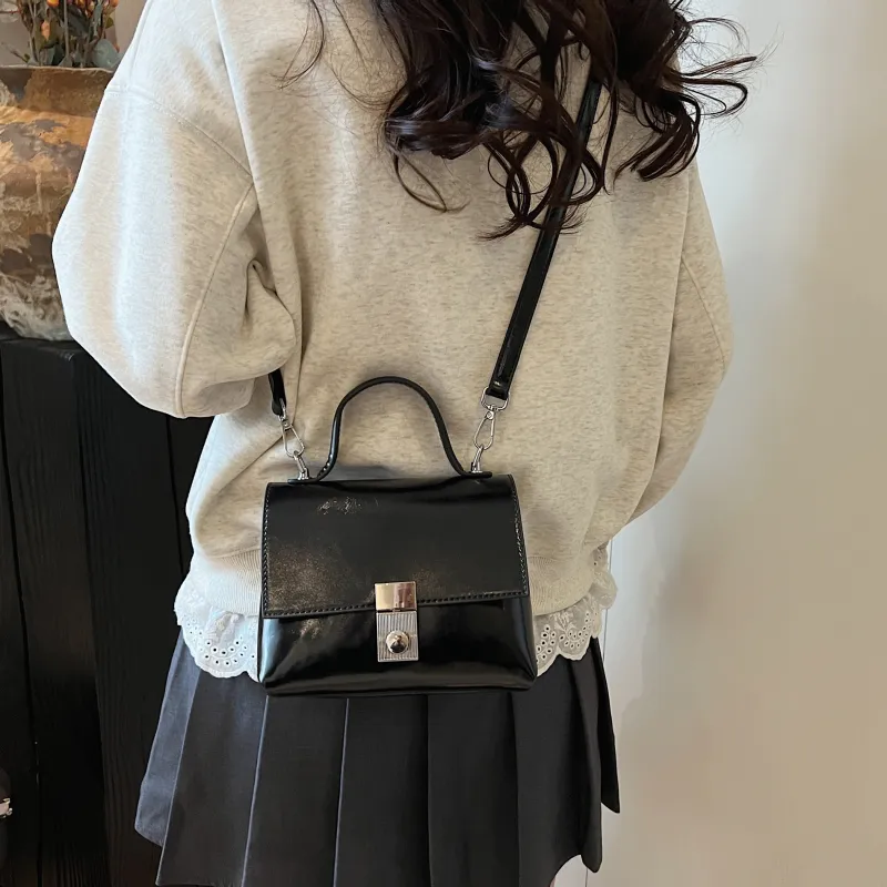 Yalu PU Handbag, Shoulder Bag, Crossbody Bag Regular Women's Black/Light Pink/White/Light Yellow-5
