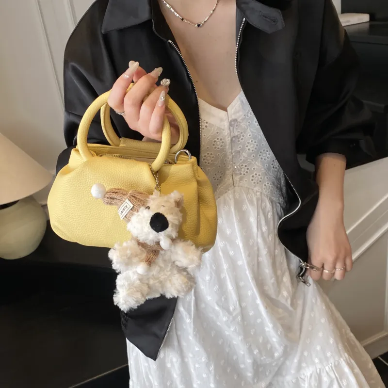 Yalu PU Portable One Shoulder Crossbody Bag Regular Women's Black/Blue/Yellow/White-15