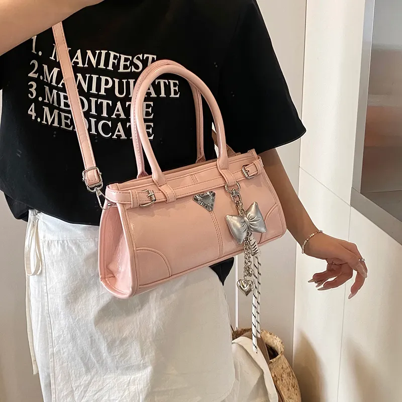 Yalu PU Crossbody Handbag Women's White/Silver/Pink/Blue/Black-19