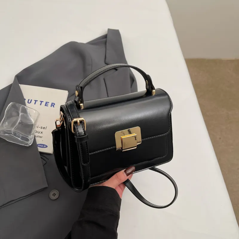 Yalu PU Handbag Women's Black/Ecru/Brown/Blue-2
