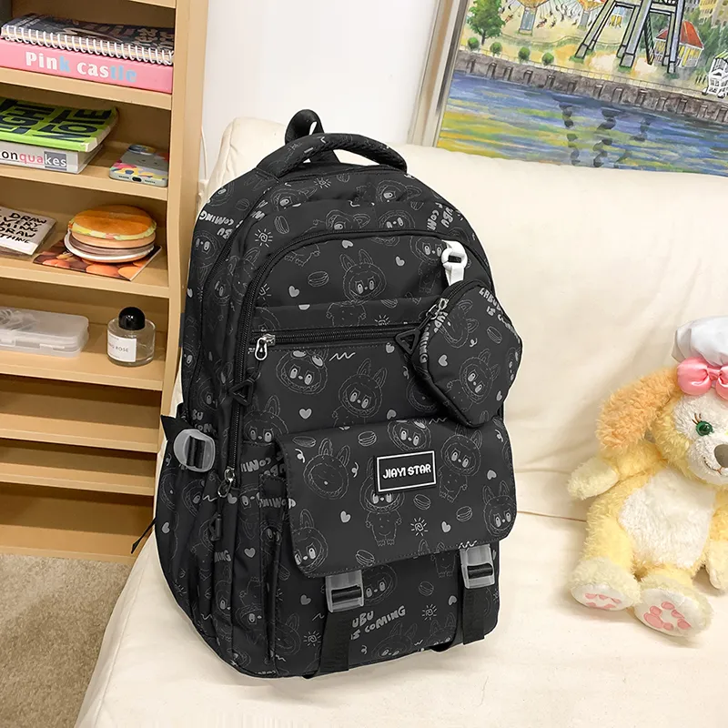 Yalu Nylon Backpack Unisex Multicolor-4