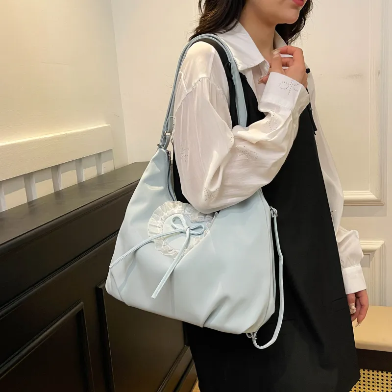 Yalu PU Backpack Shoulder Bag Regular Women's Black/Blue/Pink-7
