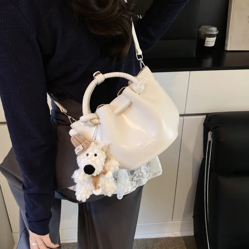 Yalu PU Bucket Bag, Handheld Shoulder Bag, Crossbody Bag, Handbag Regular Women's Multicolor-33