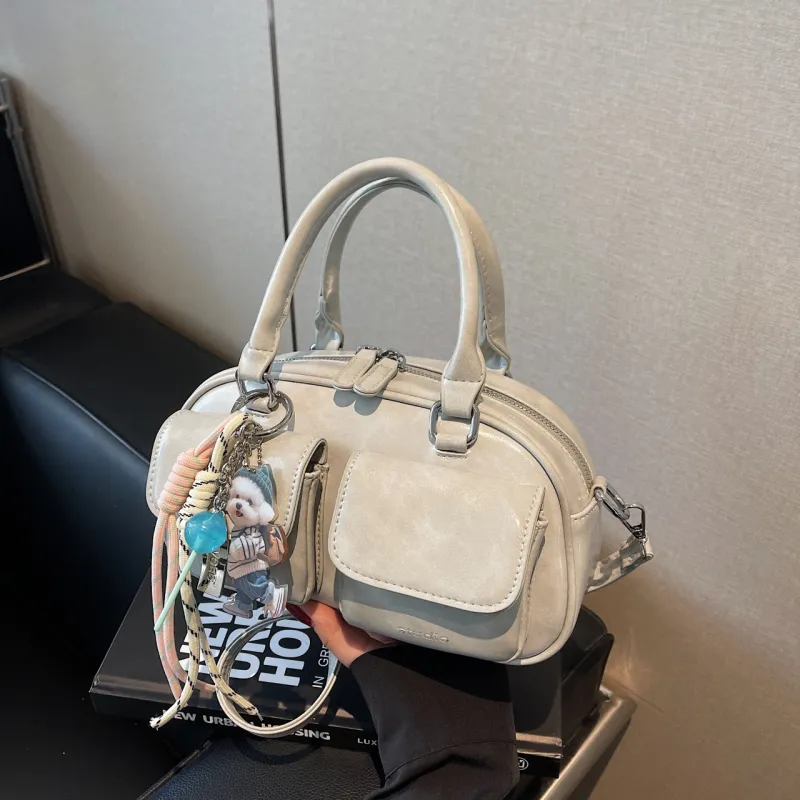 Yalu PU Handbag, Shoulder Bag, Crossbody Bag Regular Women's Pink/Coffee/Beige Gray/Ecru/Black-16