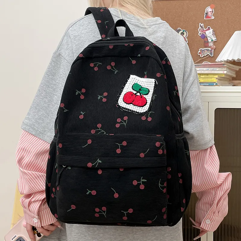 Yalu Canvas Backpack Women's Multicolor-3