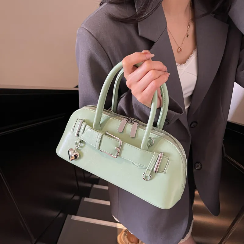 Yalu PU Shoulder Bag, Crossbody Bag, Handbag Women's Black/Ecru/Silver/Pink/Green/Blue-34